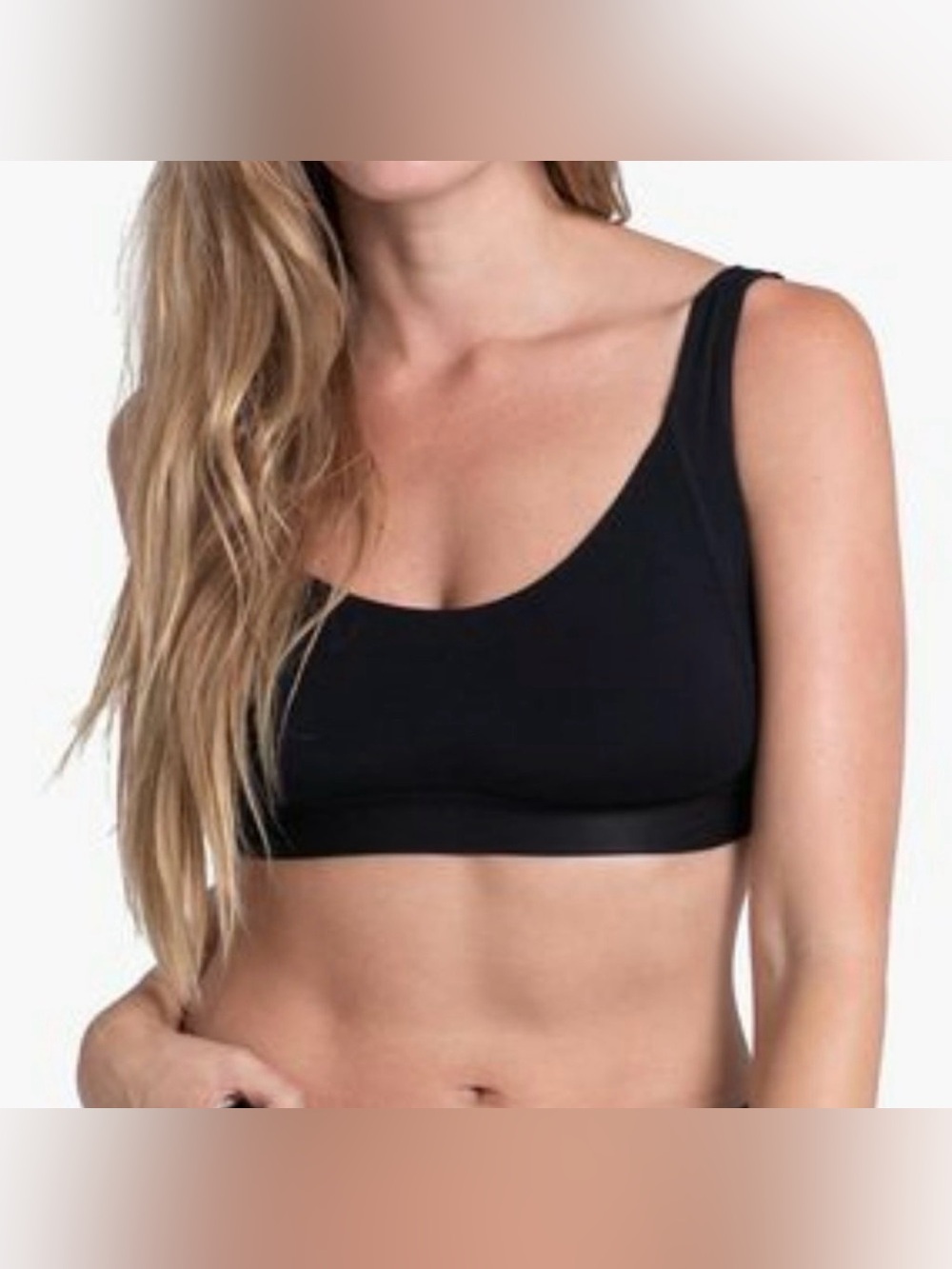 Lunya Siro well rounded sleep bralette black medium